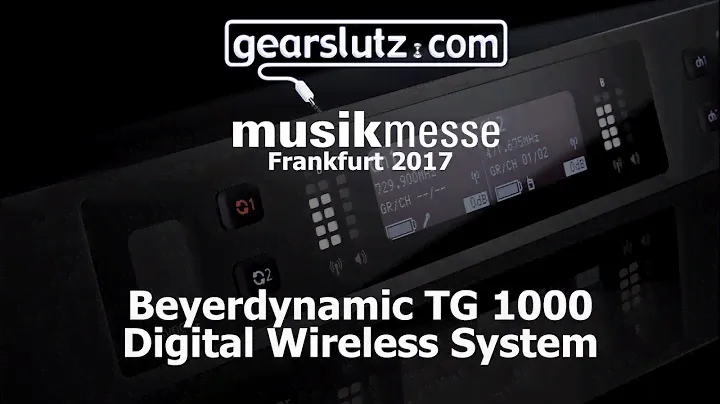Beyerdynamic TG 1000 Digital Wireless System - Gearslutz @ Musikmesse 2017