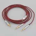 Кабель наушников Red Black Audiocrast Red Black для Beyerdynamic T1 T5P II Amiron Home Denon AH-D600 AH-D7100