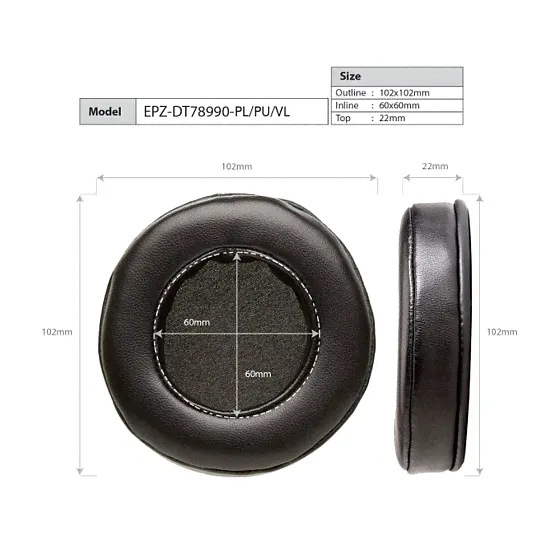 Dekoni Audio Platinum for Beyerdynamic DT770, DT880, DT990-1