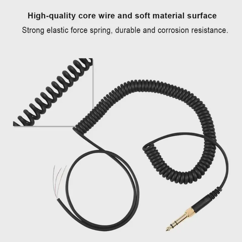 🛍 Сменный пружинный кабель, шнур, провод, вилка для Beyerdynamic DT 770 770Pro 990 990Pro, аксессуары для наушников-3