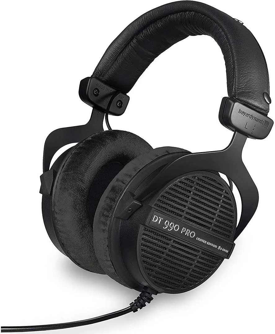 Beyerdynamic DT 990 Pro Black Edition Проводные наушники-вкладыши для студийного монитора, 80 Ом, частота 5-35000 Гц, экстремальный комфорт. High End