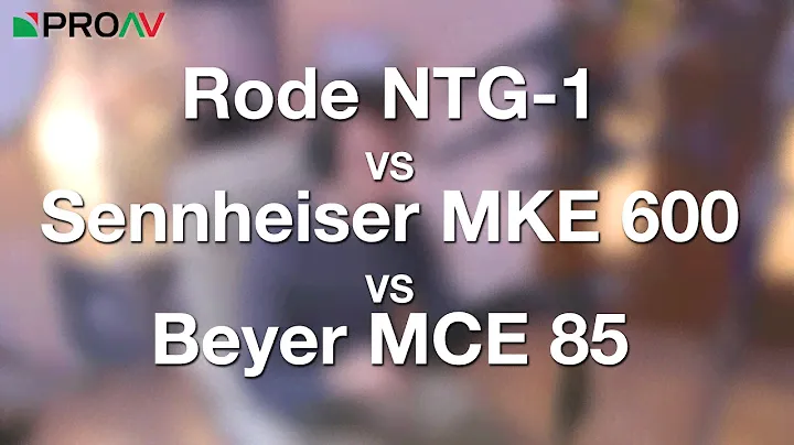 Microphone Comparison - Beyer MCE85, Sennheiser MKE 600 & Rode NTG 1